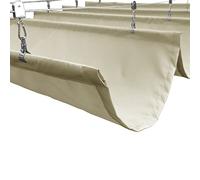 Housse d'ombrage imperméable et rétractable, kit d'auvent de rechange pour terrasse, porche, cour - Imperméable