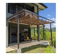 Housse d'ombrage imperméable pour terrasse - Auvent pour treillis et terrasse - Comprend un câble métallique