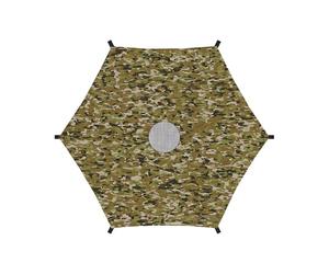 Housse d'ombrage pour trampoline - Véritable base rigide, lien de crochet rapide, partie bleue soignée, unité de vue haute, housse d'ombrage de trampoline pour extérieur de 1,8 à 4,9 m | Housse
