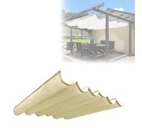 Housse d'ombrage rétractable pour pergola avec accessoires d'installation pour terrasse, porche, cour, jardin extérieur