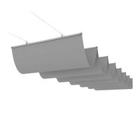 Housse d'ombrage rétractable pour pergola, voile d'ombrage ondulée de rechange avec kit de montage pour terrasse, porche, cour, jardin, extérieur