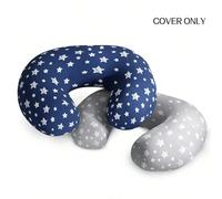 Housse d'oreiller d'allaitement pour bébé, ajustement serré pour les coussins d'allaitement Boppy, housse d'oreiller d'allaitement super douce, pour les mamans qui allaitent rose,gris,Bleu marine et g