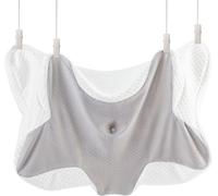 Housse d'oreiller DONAMA Gris Blanc - pour Oreiller Ergonomique Cervical (66x37x13 cm), Lavable et Amovible