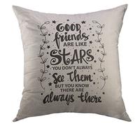Housse d'oreiller Les Bons sont comme Les Étoiles, Vous Ne Les Voyez Pas Toujours, mais Vous Savez Qu'Elles sont Là. Citation Hlettering Old Housses De Coussin Luxe Taie d'oreiller 45X45 Cm