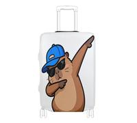 Housse élastique pour bagages de voyage anti-rayures pour valise de 45,7 à 81,3 cm, Capybaras mignons pour dabbing, M 22-24 in