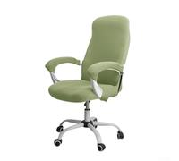 Housse élastique pour fauteuil club pivotant avec accoudoirs, protection à 360 degrés, motif imprimé moderne, plusieurs couleurs (vert clair)
