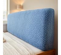 Housse élastique pour tête de lit avec motif détaillé, tissu souple et flexible pour une protection complète et housse décorative pour chambre à coucher et maison contemporaine