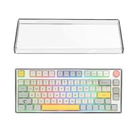 Housse en Acrylique Transparent Geekria pour Clavier 75% avec molette, Compatible Keychron Q1 HE/Max/Pro, EPOMAKER TH80 et Glorious GMMK Pro