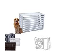 Housse en aluminium pour climatiseurs - Clôture d'intimité durable et cage de protection pour la sécurité du condensateur extérieur