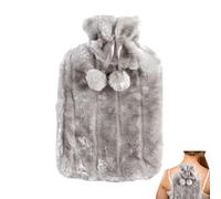 Housse en caoutchouc pour bouillotte de 2 litres en fausse peluche douce, pour femmes et (manches uniquement) 6 à 8 heures pour rester au chaud