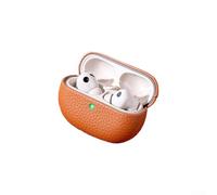 Housse en cuir antichoc pour Huawei FreeBuds Pro 5 conçue pour résister aux impacts quotidiens et à l'exposition environnementale (marron)