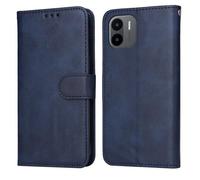 Housse en Cuir doux Xiaomi Redmi A1 6.52"" Magnétique Étui Téléphone Pochette en Cuir PU Flip Portefeuille Bleu BSDHGA