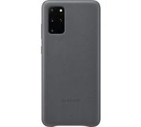 Housse en cuir EF-VG985 - Coque de protection pour téléphone portable - aluminium, cuir - gris - pour Galaxy S20+, S20+ 5G