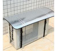 Housse en feuille d'aluminium pour climatiseur, protection imperméable pour unité extérieure contre la pluie et le soleil, bouclier d'isolation d'économie d'énergie avec bande élastique, argenté, 120