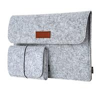 Housse en feutre pour ordinateur portable 13,3" avec 4 compartiments et pochette pour souris pour MacBook 13, Ultrabook, Notebooks: protection premium, design fin et léger, respectueux de