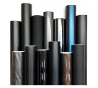 Housse en Fibre de Carbone Premium 50X100cm + Râpe - pour Voitures, Motos, Ordinateurs(Electro Optic Metallic Black)