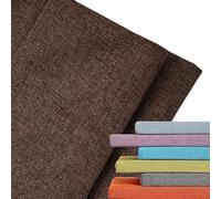 Housse en Lin pour Banc Extérieur - Protection Anti-Tache Détachable avec Zip Et Semelle Anti-Dérapante, Intérieur/Extérieur(Brown,100x30x5cm)