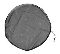 Housse en maille pour baril de pluie, filtre à feuilles avec cordon de serrage, seau de collecte d'eau, protection de réservoir, filet de jardin extérieur pour pelouses, jardins, (Il mesure 90 cm)