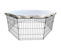 Housse en maille pour parc à 8 panneaux de 61 cm pour chien - S'adapte à la plupart des parcs de taille standard - Design sécurisé (A)