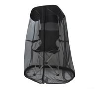 Housse en maille robuste pour chaise à baldaquin simple, écran imperméable avec fermeture éclair, tente d'ombrage respirante pour balançoire de terrasse, protection de siège de pêche en plein air