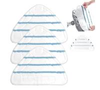 Housse en Microfibre Balai Vapeur, 3 Pièces Recharge Balai Vapeur, Serpillere Balai Vapeur, Serpillere Microfibre, Chiffons Universel Triangle lavable pour Nettoyeur Vapeur Hot Spray