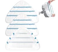 Housse en Microfibre Balai Vapeur, Recharge Balai Vapeur, Serpillere Balai Vapeur, Serpillere Microfibre, Steam Mop, Chiffons Universel Triangle lavable pour Nettoyeur Vapeur Hot Spray, 3 Pièces