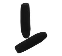 Housse en Mousse pour Microphone Noir 2 Pièces Pare-brise