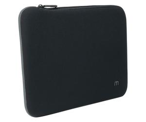 Housse en Néoprène pour Ordinateur Portable 14-16 , Sac Pochette Protection PC/Notebook/Ultrabook jusqu'à 16 , Laptop Sleeve 15.6 , Noir/Gris