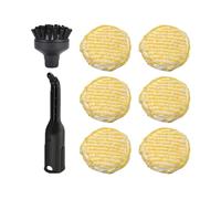 Housse en nylon compatible avec aspirateur à vapeur Karcher, accessoire for aspirateur à vapeur portatif, grande brosse ronde(Set7)