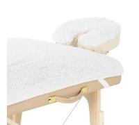 Housse en polaire pour table de massage, extra douce, lavable, hypoallergénique, avec housse d'appui-tête, 188 x 76 cm, épaisseur 2,5 cm, accessoire de massage (Deluxe) (basique)