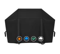 Housse en polyester 600D robuste compatible avec Napoleon 61665 PRO 665 Housse de barbecue résistante à l'eau Protection contre les intempéries Noir
