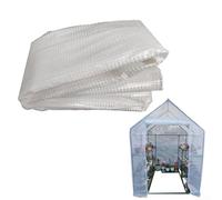 Housse en PVC pour serre intérieure et extérieure - Dimensions : 143 x 143 x 195 cm - Parfaite pour la croissance des plantes (blanc)