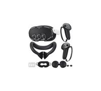 Housse en silicone compatible avec Meta/Oculus Quest 3 : ensemble de protection pour l’écran, la coque, la poignée pour manette et l’objectif