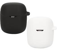 Housse En Silicone Compatible Jbl Quantum Stream ¿ Antichoc Et Anti-Poussière, Compatible Recharge Sans Fil, Accès Facile Au Connecteur, Lot De 2 (Noir/Blanc)