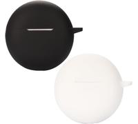 Housse En Silicone Compatible Oppo Enco Air3i ¿ Lot 2 (Noir & Blanc) ¿ Compatible Recharge Sans Fil, Protection Anti-Chocs Et Anti-Poussière, Accès Facile Au Port De Charge