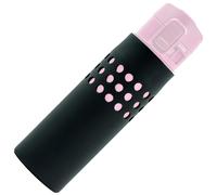 Housse en silicone FLASKGEAR Protect & Go compatible avec la bouteille d'eau isotherme sous vide de marque Zojirushi (NOIR 16 oz / 0,48 litre)