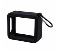 Housse en Silicone Haut-Parleur pour JBL GO 2 GO2 Housse protectrice Anti-Chute Housse Anti-Chocs Durable de Voyage Accessoires pour Haut-parleurs étanches Bluetooth (Black)