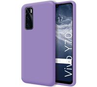 Housse En Silicone Liquide Ultra Douce Pour Vivo Y70 Couleur Violet