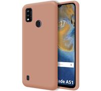 Housse En Silicone Liquide Ultra Douce Pour ZTE Blade A51 Couleur Rose