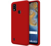 Housse En Silicone Liquide Ultra Douce Pour ZTE Blade A51 Couleur Rouge
