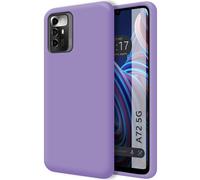 Housse En Silicone Liquide Ultra Douce Pour Zte Blade A72 5G Couleur Violet
