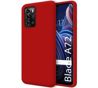 Housse En Silicone Liquide Ultra Douce Pour ZTE Blade A72 Couleur Rouge