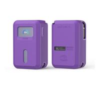 Housse en silicone pour Anker Nano Power Bank 10,000 mAh (45W),Silicone souple et épais 2 mm,Ouvertures précises, n'affecte pas la charge, anti-chute et anti-rayures, facile à transporter (Violet)