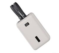 Housse en silicone pour Anker Zolo Power Bank 2025 20 000 mAh 45 W 30 W avec trou pour lanière - Coque en silicone douce au toucher - Gris
