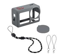 Housse en silicone pour appareil photo Action 5pro avec bouchons d'objectif - Protection résistante à l'usure - En silicone