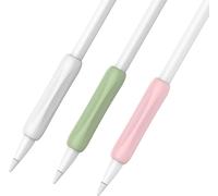 Housse en silicone pour Apple Pencil 1re génération ¿ Poignée ergonomique, facile à installer, 3 couleurs incluses