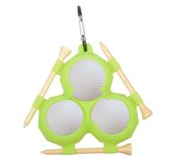 Housse en silicone pour balle de golf, support de thé de golf avec boucle, accessoire de sac de club facile à fixer, organiseur de golf en silicone avec sangle, ceinture de voiture de sport portable