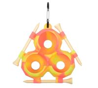 Housse en silicone pour balle de golf, support de thé de golf avec boucle, accessoire de sac de club facile à fixer, organiseur de golf en silicone avec sangle, ceinture de voiture de sport portable