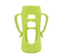 Housse en silicone pour biberon avec poignée antidérapante pour une prise en main sûre et une protection thermique, couvercle de bouteille en silicone de qualité alimentaire avec poignée