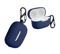 Housse en silicone pour casque JBL Live Free NC+ TWS bleu foncé étui de